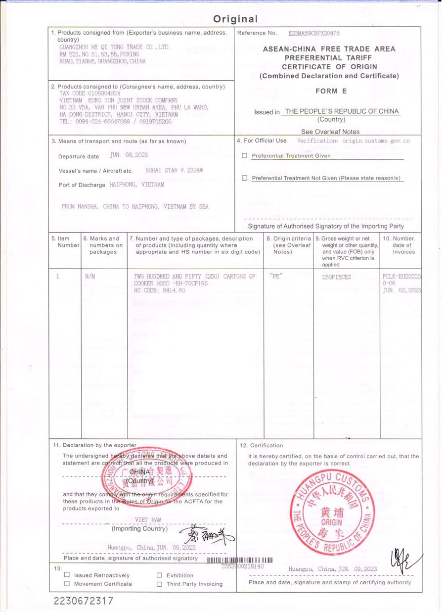 Ảnh chứng nhận 70KCF19S