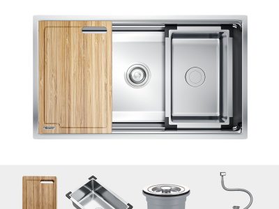 Chậu Rửa Bát KONOX Workstation-Undermount Sink KN7644SU