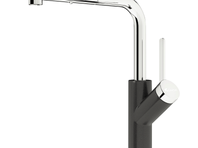 Vòi rửa bát Konox rút dây Artan Black