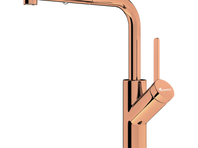 Vòi rửa bát Konox rút dây Artan Rose Gold