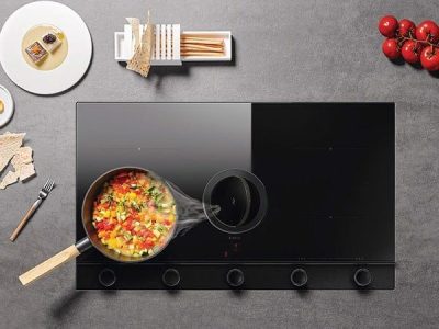 Bếp Từ Kết Hợp Hút Mùi Elica NIKOLATESLA UNPLUGGED BL