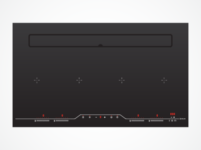 Bếp từ kết hợp hút mùi Malloca HIH-904 Slim