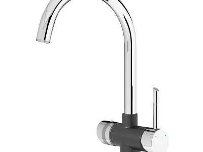 Vòi rửa bát Konox ba đường nước Trim-Water Black