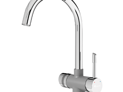 Vòi rửa bát Konox ba đường nước Trim-Water Grey