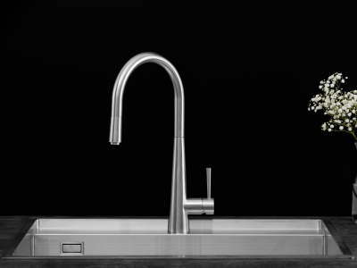 Vòi rửa inox dây rút Malloca K095- S