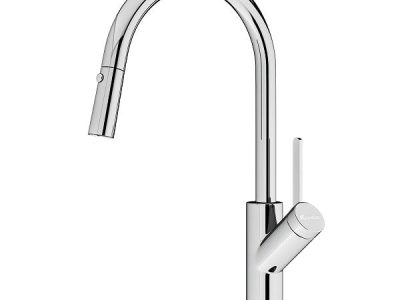 Vòi rửa bát rút dây konox Ponte Chrome