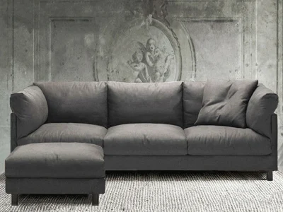 Ghế sofa văng đệm vải thô V24