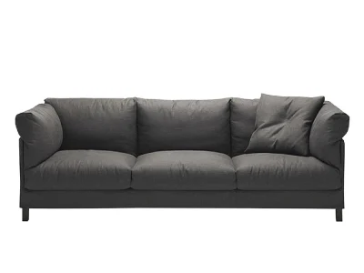 Ghế sofa văng đệm vải thô V24