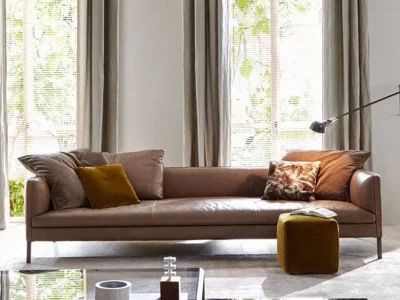 Ghế sofa văng đệm da Italia V22
