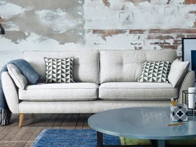 Ghế sofa văng đệm vải Scandinavian V25