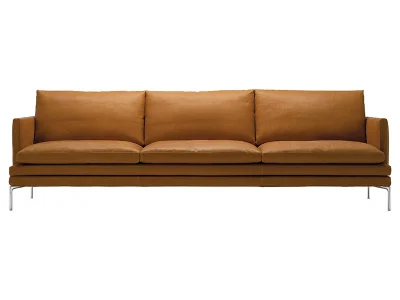 Ghế sofa văng đệm da Italia V23