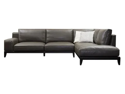 Ghế sofa da góc hiện đại L24
