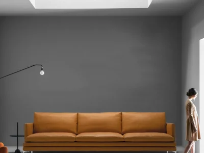 Ghế sofa văng đệm da Italia V23