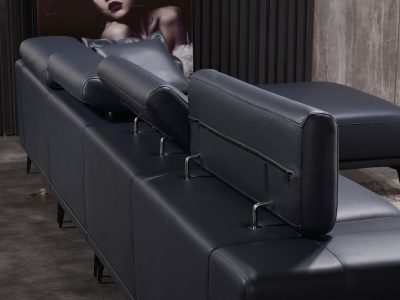 Sofa góc chữ L bọc da cao cấp Pula L37