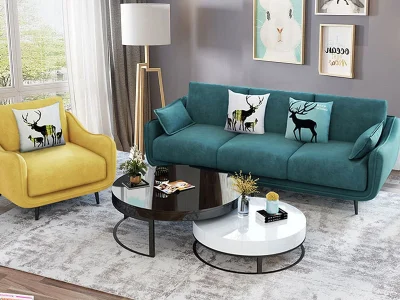 Ghế sofa văng đệm vải nhung nỉ V28
