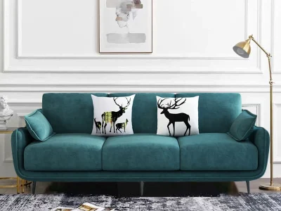 Ghế sofa văng đệm vải nhung nỉ V28