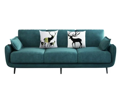 Ghế sofa văng đệm vải nhung nỉ V28