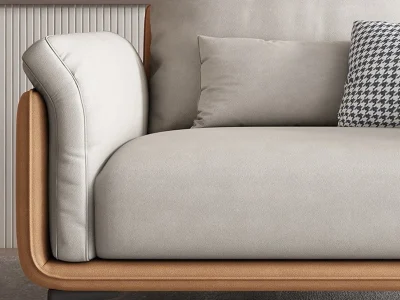 Ghế sofa văng da hiện đại V51