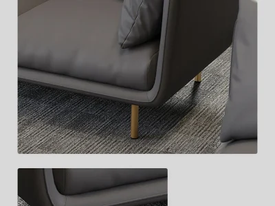 Ghế sofa văng đệm da V54