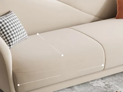 Sofa văng đệm vải nỉ mịn V60