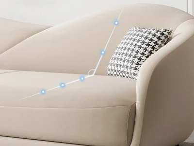 Sofa văng đệm vải nỉ mịn V60