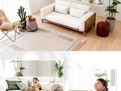 Sofa văng viền gỗ V61