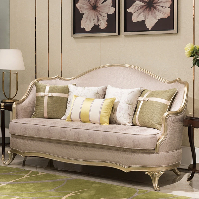 Ghế sofa văng da cao cấp tân cổ điển V47