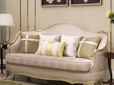 Ghế sofa văng da cao cấp tân cổ điển V47