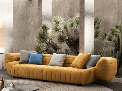 Ghế sofa văng quả bí đệm vải V41