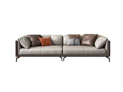 Ghế sofa văng da hiện đại V40