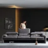 Ghế sofa văng da lộn hiện đại V34