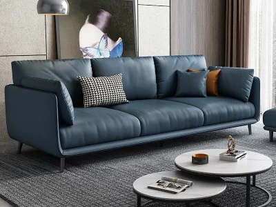 Ghế sofa văng đệm da V54