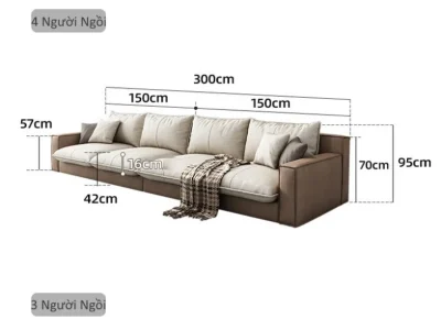 Sofa góc vải nỉ vân đá L29