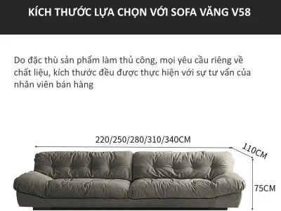 Ghế sofa văng hiện đại V58