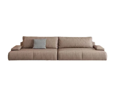 Ghế sofa văng đệm da lộn V53