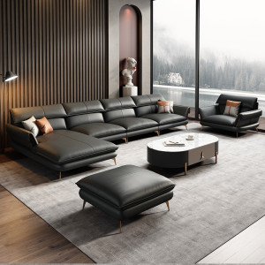 Bộ Sofa da bò Italy cao cấp Davina (L43)