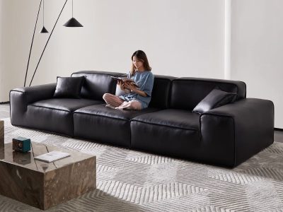 Sofa da bò Ý nhập khẩu cao cấp Pula Avenue (V83)