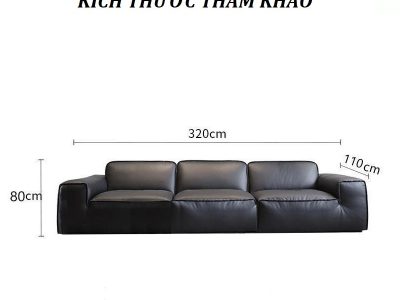 Sofa da bò Ý nhập khẩu cao cấp Pula Avenue (V83)