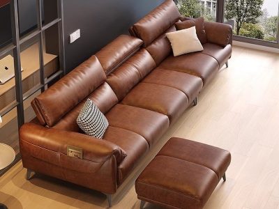 Sofa da cao cấp chống cháy Pula Benjamin (V69)