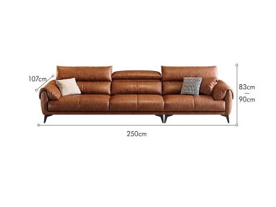 Sofa da cao cấp chống cháy Pula Benjamin (V69)