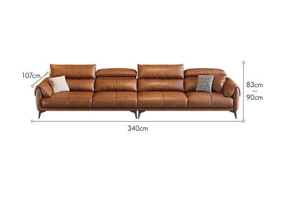 Sofa da cao cấp chống cháy Pula Benjamin (V69)