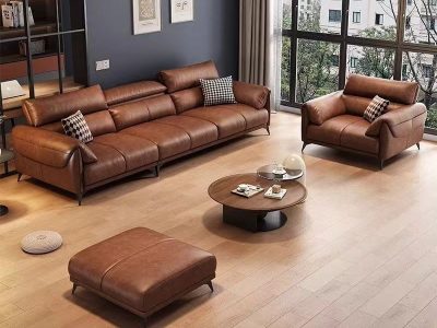 Sofa da cao cấp chống cháy Pula Benjamin (V69)