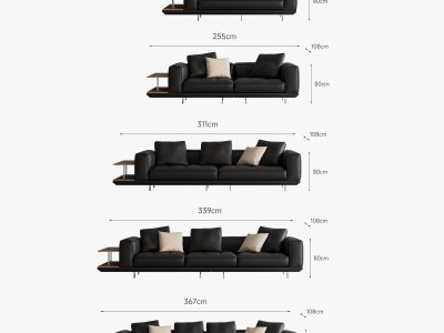 Sofa da chống mực bút bi Pula Divano (V71)