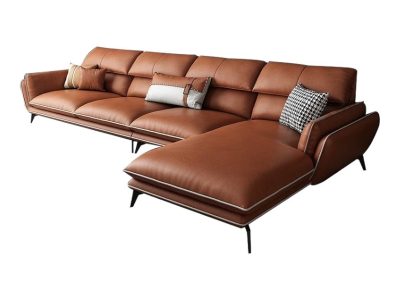 Sofa góc L bọc da bò Italy Pula Lacoste (L44)