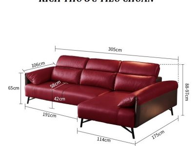 Sofa da thật cao cấp Pula Lorento (L40)
