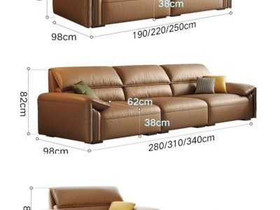Sofa da thật phong cách Ý Pula Nouvola (V75)