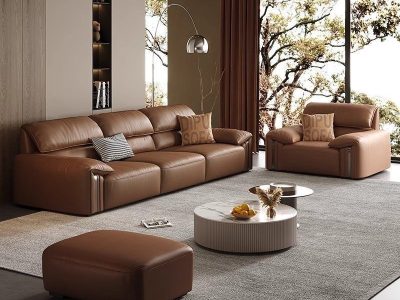 Sofa da thật phong cách Ý Pula Nouvola (V75)