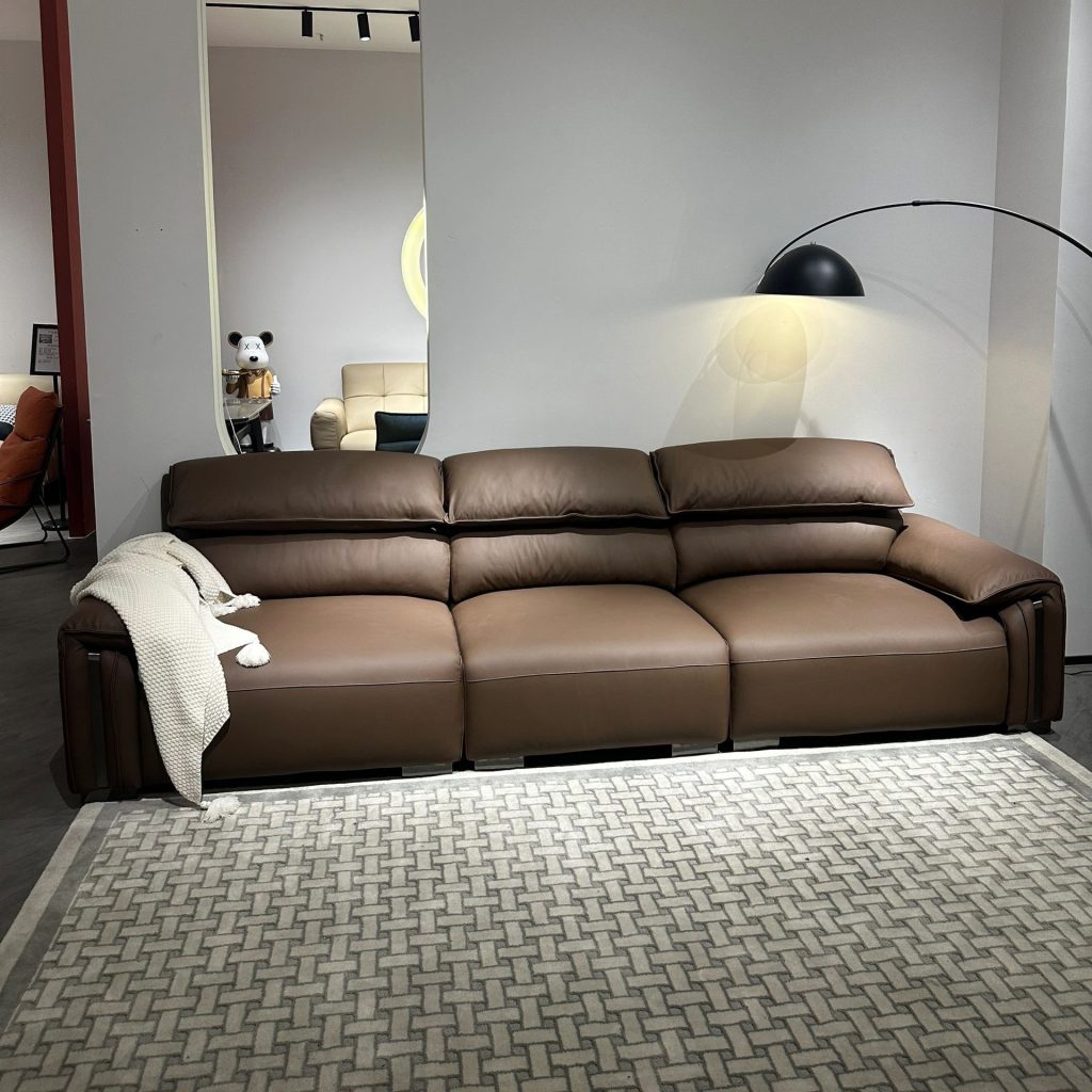 Sofa da thật phong cách Ý Nouvola (V75)