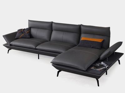 Sofa góc bọc da bò Mastrotto cao cấp Pula Lucinda (L46)
