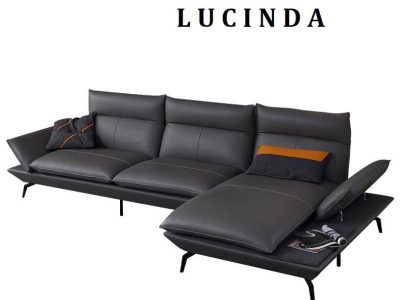 Sofa góc bọc da bò Mastrotto cao cấp Pula Lucinda (L46)